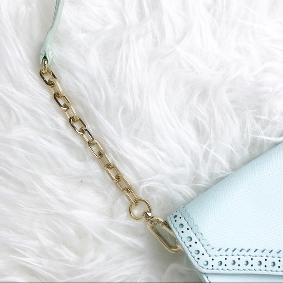 Tory Burch Light Blue Robinson Envelope Chain Bag - Picture 8 of 8
